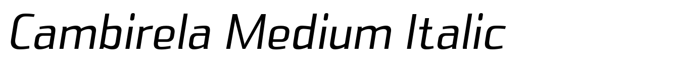 Cambirela Medium Italic